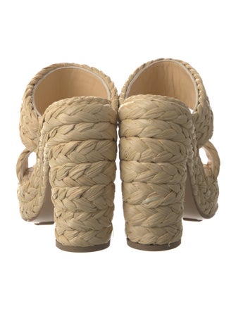Bottega Veneta Raffia Braided Accents Espadrilles