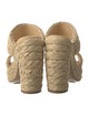 Bottega Veneta Raffia Braided Accents Espadrilles