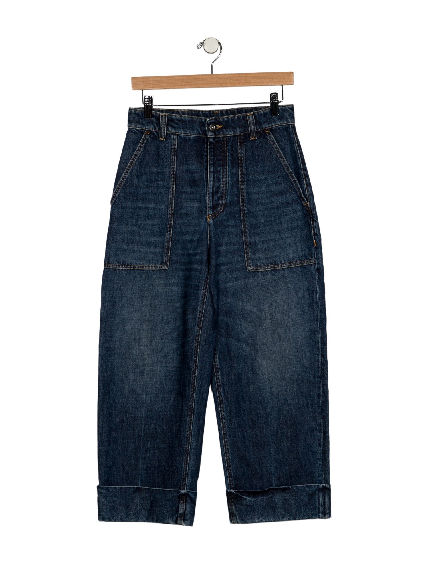 Bottega Veneta High-Rise Wide Leg Jeans