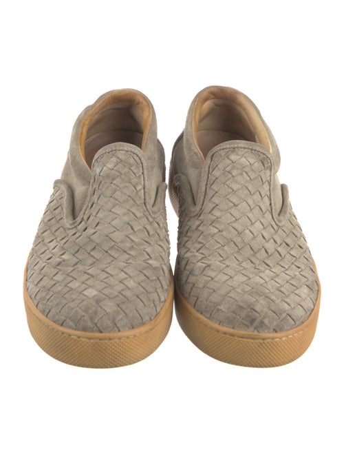 Bottega Veneta Intrecciato Weave Suede Sneakers