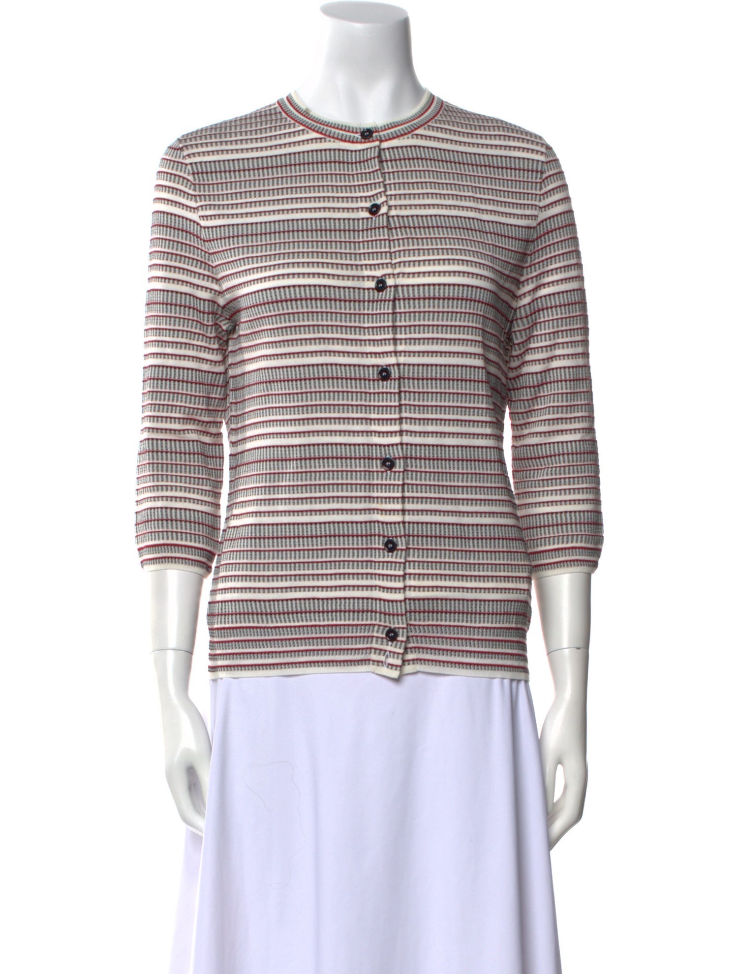 Bottega Veneta Striped Crew Neck Sweater
