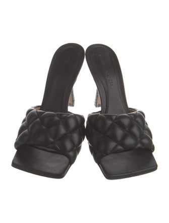 Bottega Veneta Quilted Pattern Leather Slides