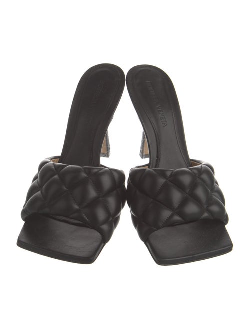 Bottega Veneta Quilted Pattern Leather Slides