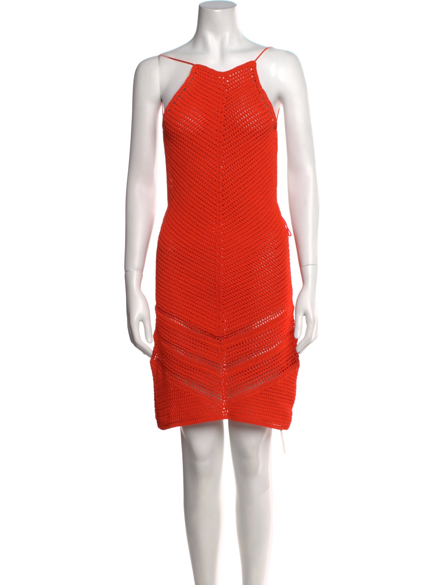 Bottega Veneta Square Neckline Mini Dress