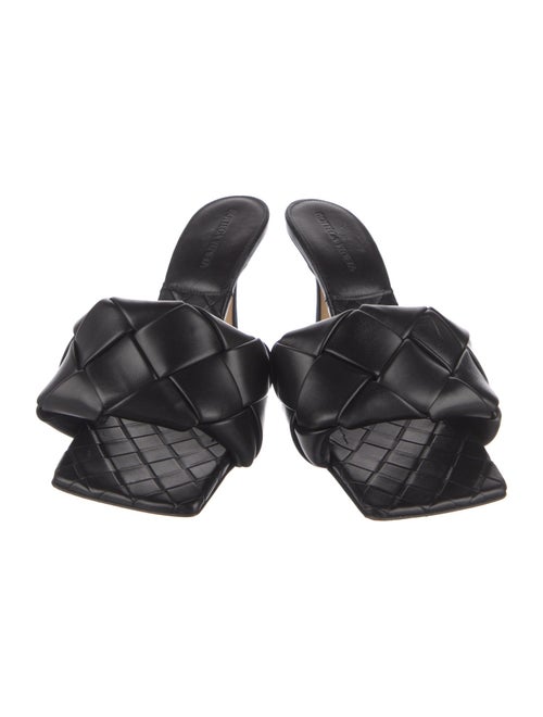Bottega Veneta Intrecciato Weave Leather Slides