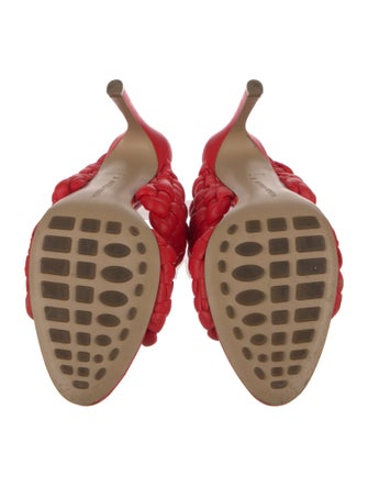 Bottega Veneta Intrecciato Weave Leather Slides