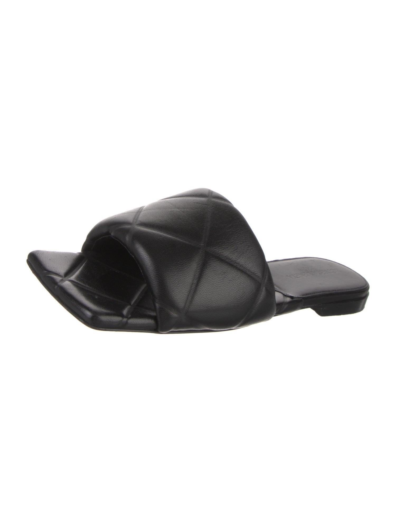 Bottega Veneta Quilted Pattern Leather Slides
