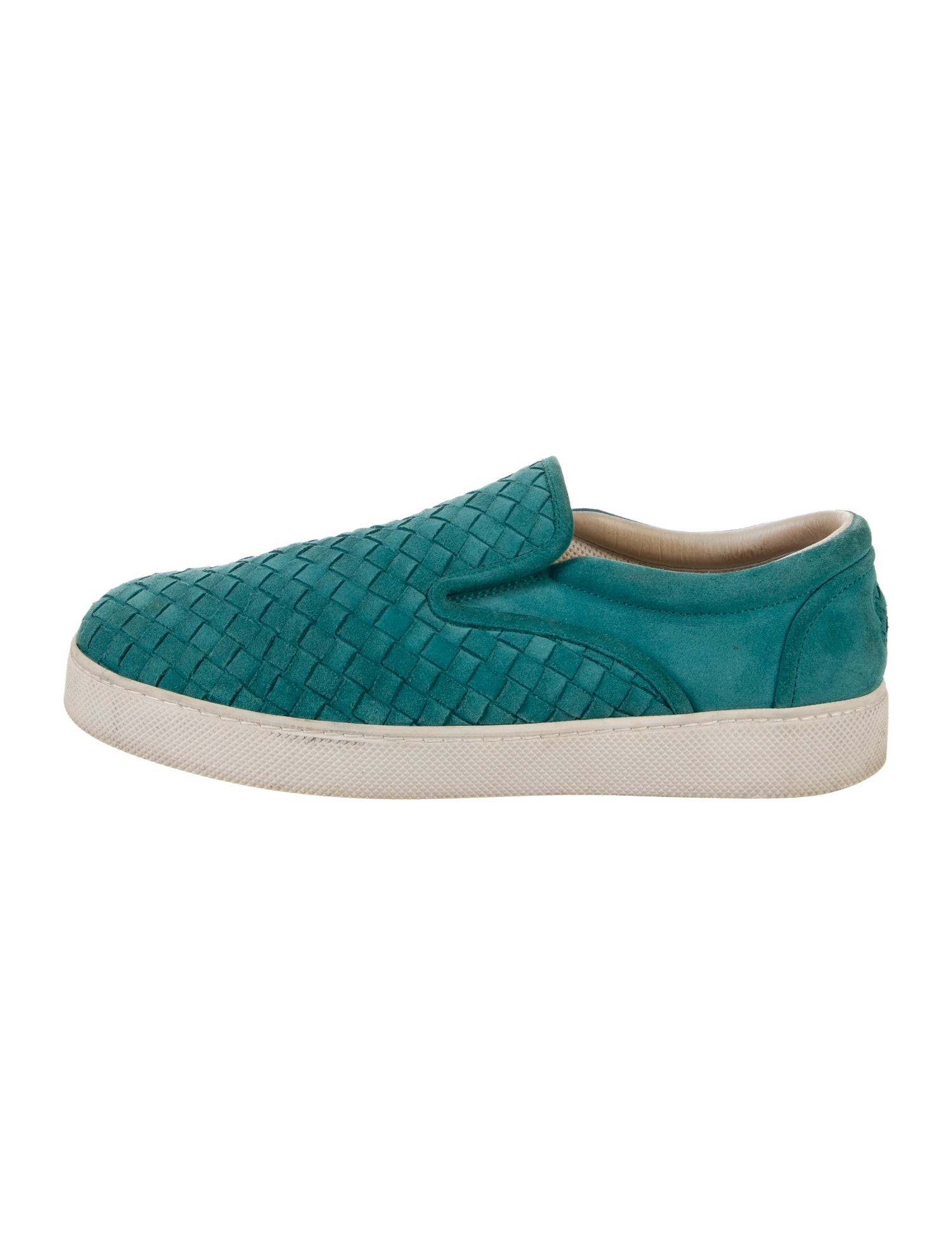 Bottega Veneta Intrecciato Weave Suede Sneakers