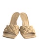 Bottega Veneta Quilted Pattern Leather Slides