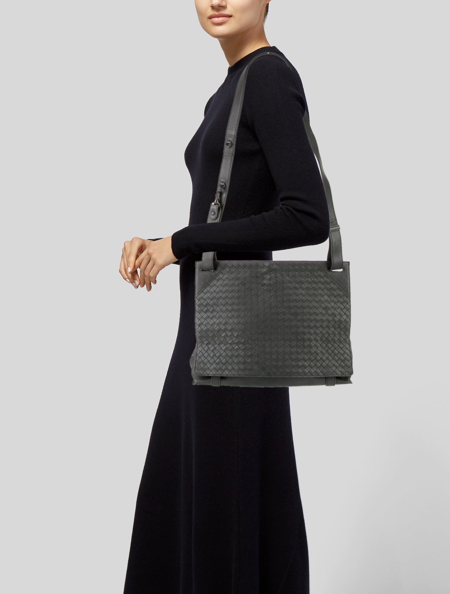 Bottega Veneta Intrecciato Messenger Bag Vintage