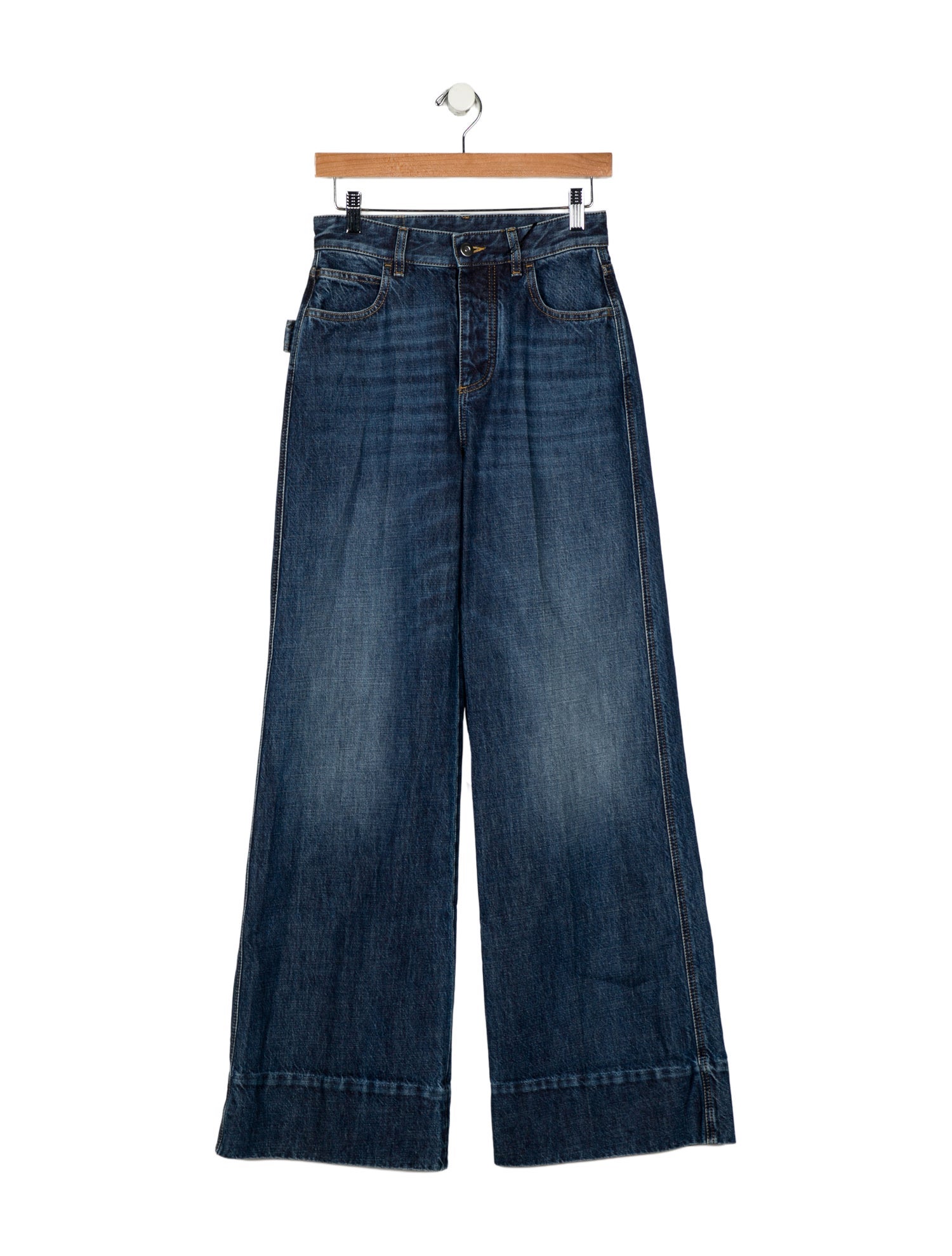 Bottega Veneta High-Rise Wide Leg Jeans w/ Tags