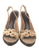 Bottega Veneta Intrecciato Weave Suede Slingback Sandals
