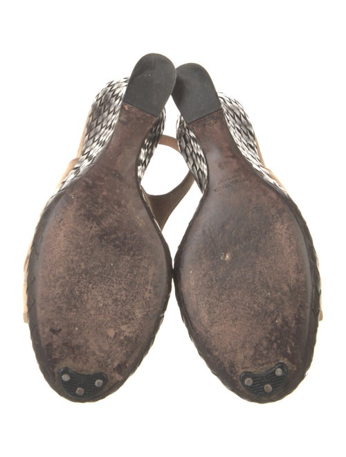 Bottega Veneta Intrecciato Weave Suede Slingback Sandals