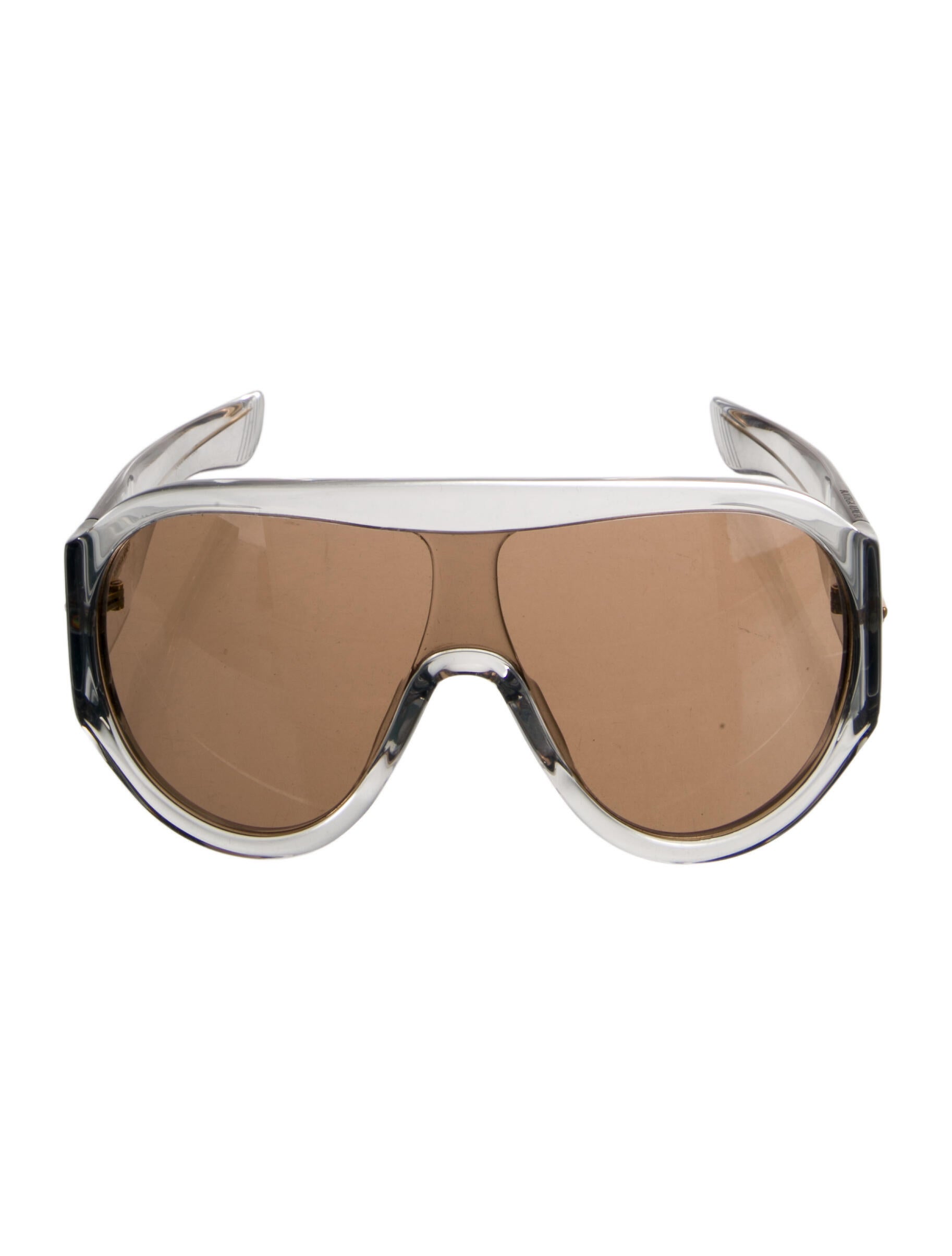 Bottega Veneta Shield Mirrored Sunglasses