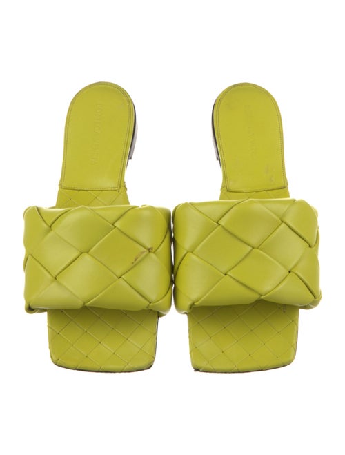 Bottega Veneta Intrecciato Weave Leather Slides