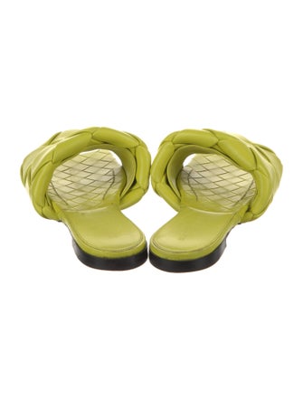 Bottega Veneta Intrecciato Weave Leather Slides