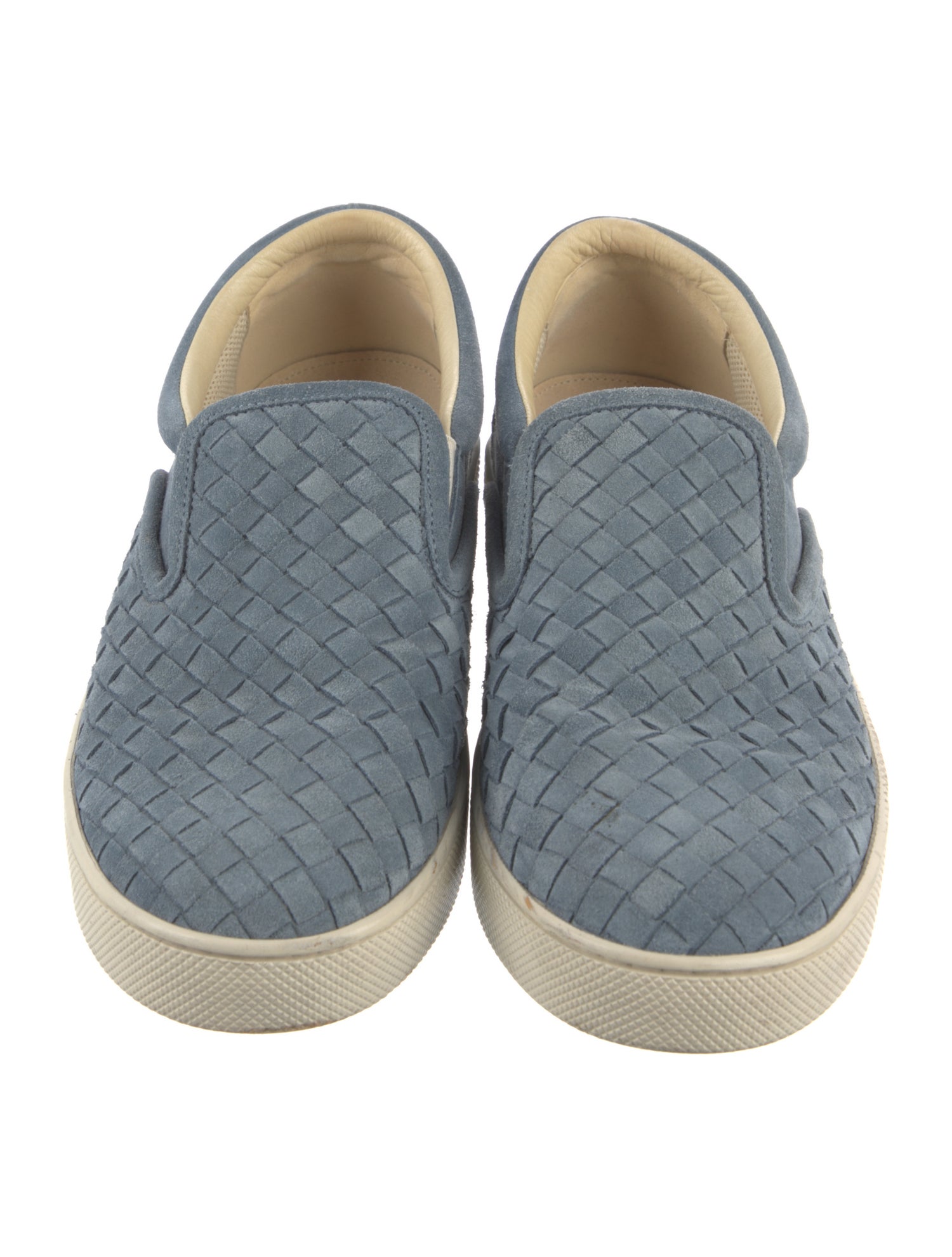 Bottega Veneta Intrecciato Weave Suede Sneakers