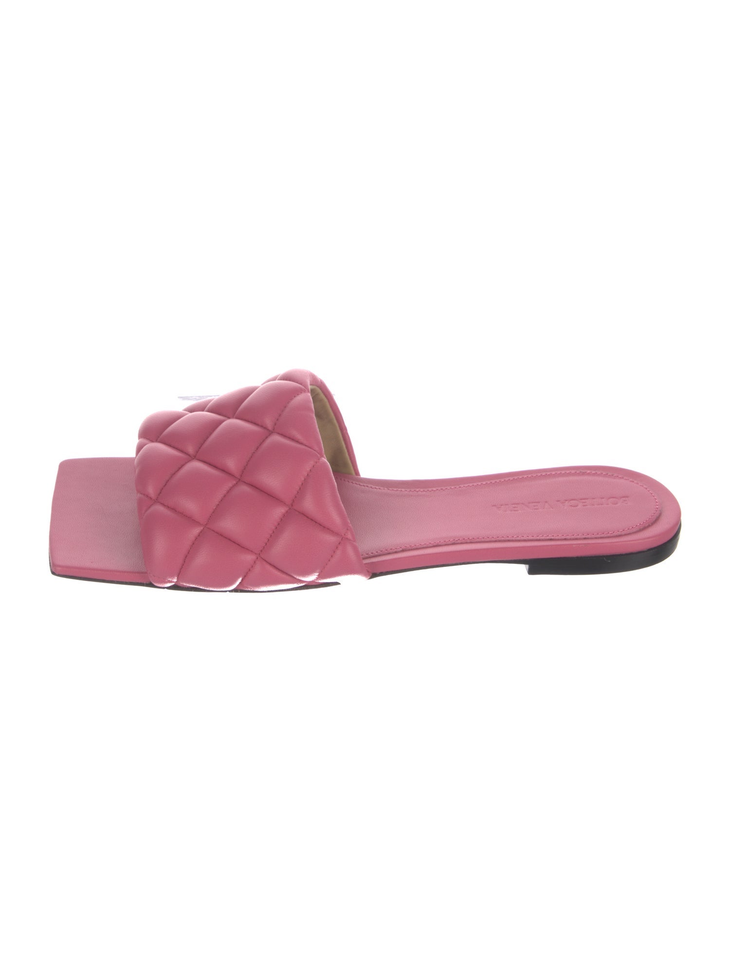 Bottega Veneta Quilted Pattern Leather Slides