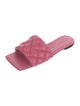 Bottega Veneta Quilted Pattern Leather Slides