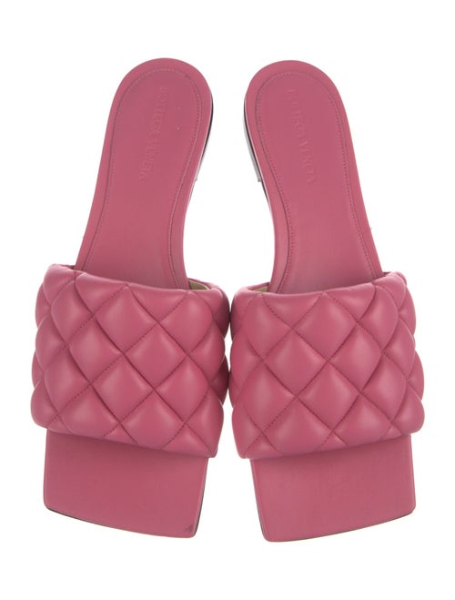 Bottega Veneta Quilted Pattern Leather Slides