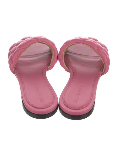 Bottega Veneta Quilted Pattern Leather Slides