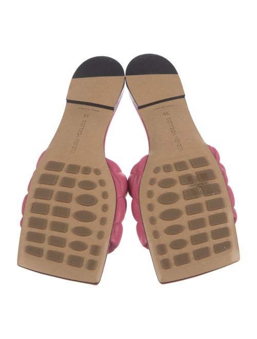 Bottega Veneta Quilted Pattern Leather Slides