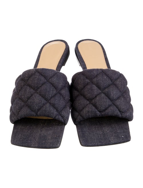 Bottega Veneta Denim Slides w/ Tags