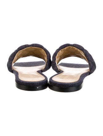 Bottega Veneta Denim Slides w/ Tags