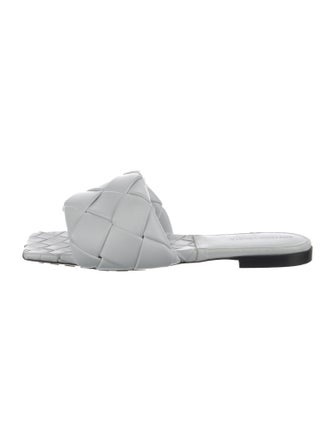 Bottega Veneta Intrecciato Weave Leather Slides