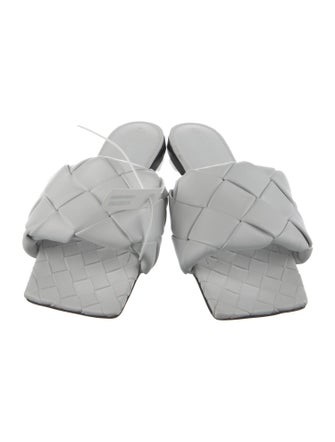 Bottega Veneta Intrecciato Weave Leather Slides