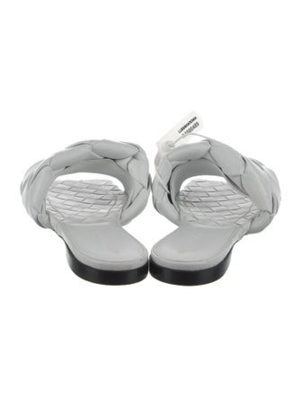 Bottega Veneta Intrecciato Weave Leather Slides