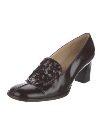 Bottega Veneta Intrecciato Weave Leather Pumps