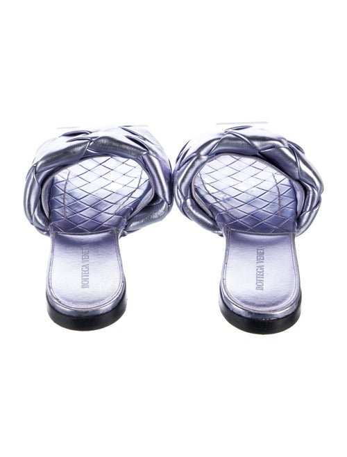 Bottega Veneta Intrecciato Weave Leather Slides
