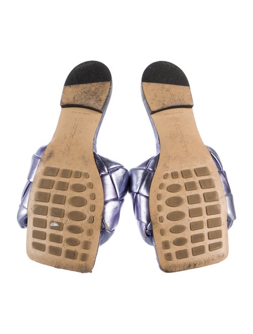 Bottega Veneta Intrecciato Weave Leather Slides