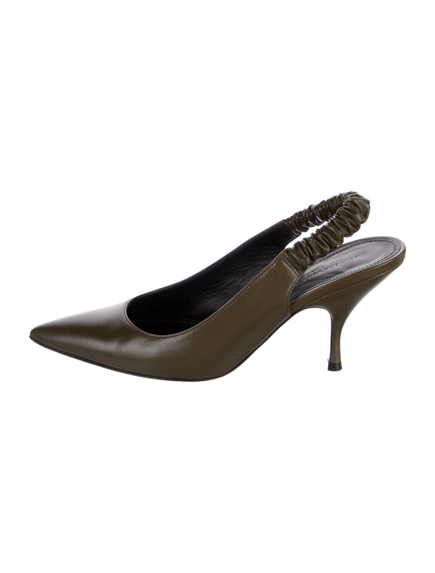 Bottega Veneta Leather Slingback Pumps