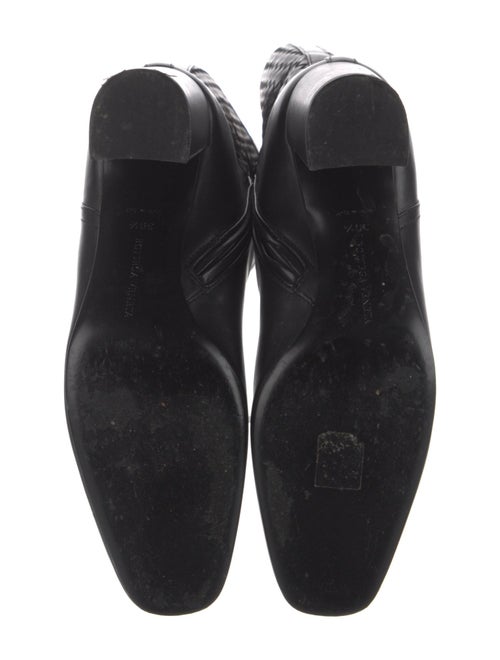 Bottega Veneta Intrecciato Weave Leather Riding Boots