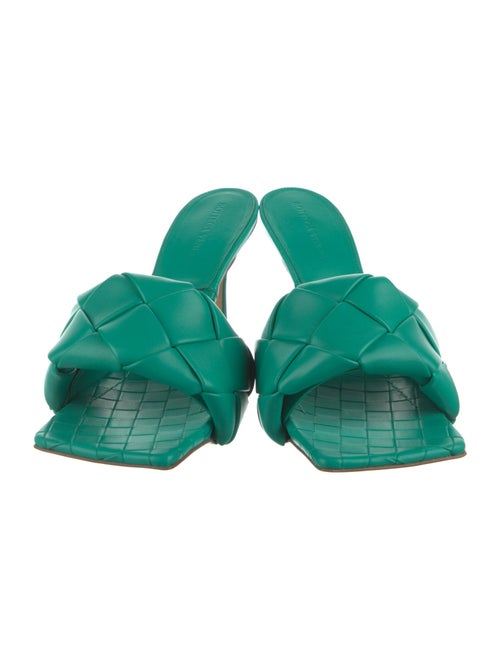 Bottega Veneta Intrecciato Weave Leather Slides