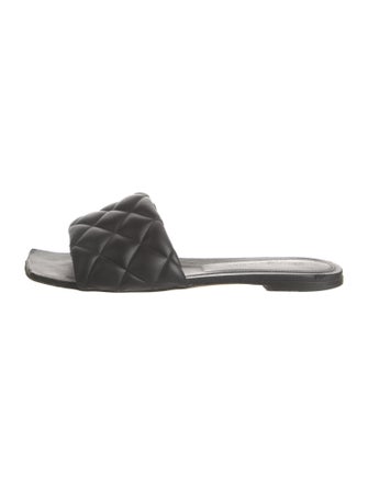 Bottega Veneta Intrecciato Weave Leather Slides