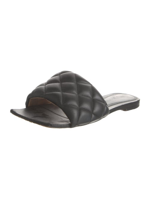 Bottega Veneta Intrecciato Weave Leather Slides