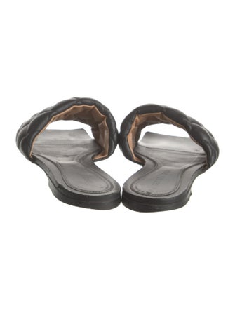 Bottega Veneta Intrecciato Weave Leather Slides
