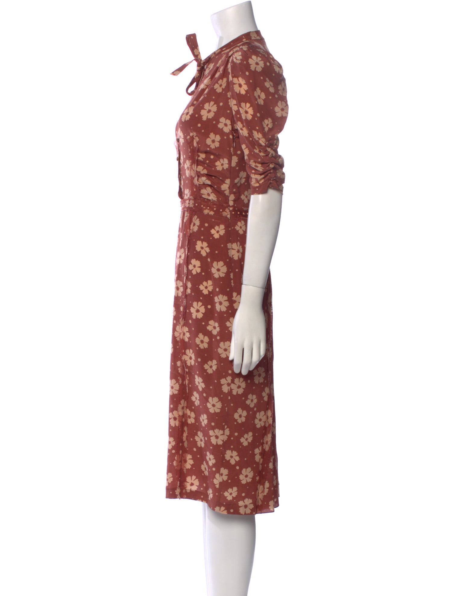 Bottega Veneta Silk Midi Length Dress