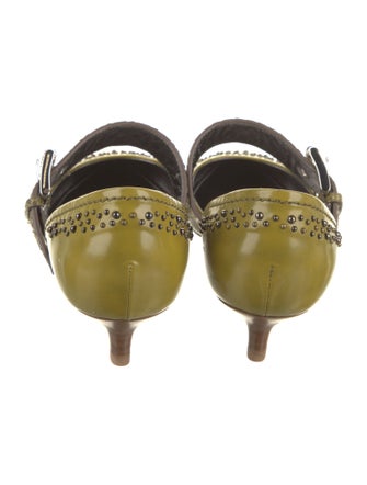 Bottega Veneta Leather Patterned D'Orsay Pumps