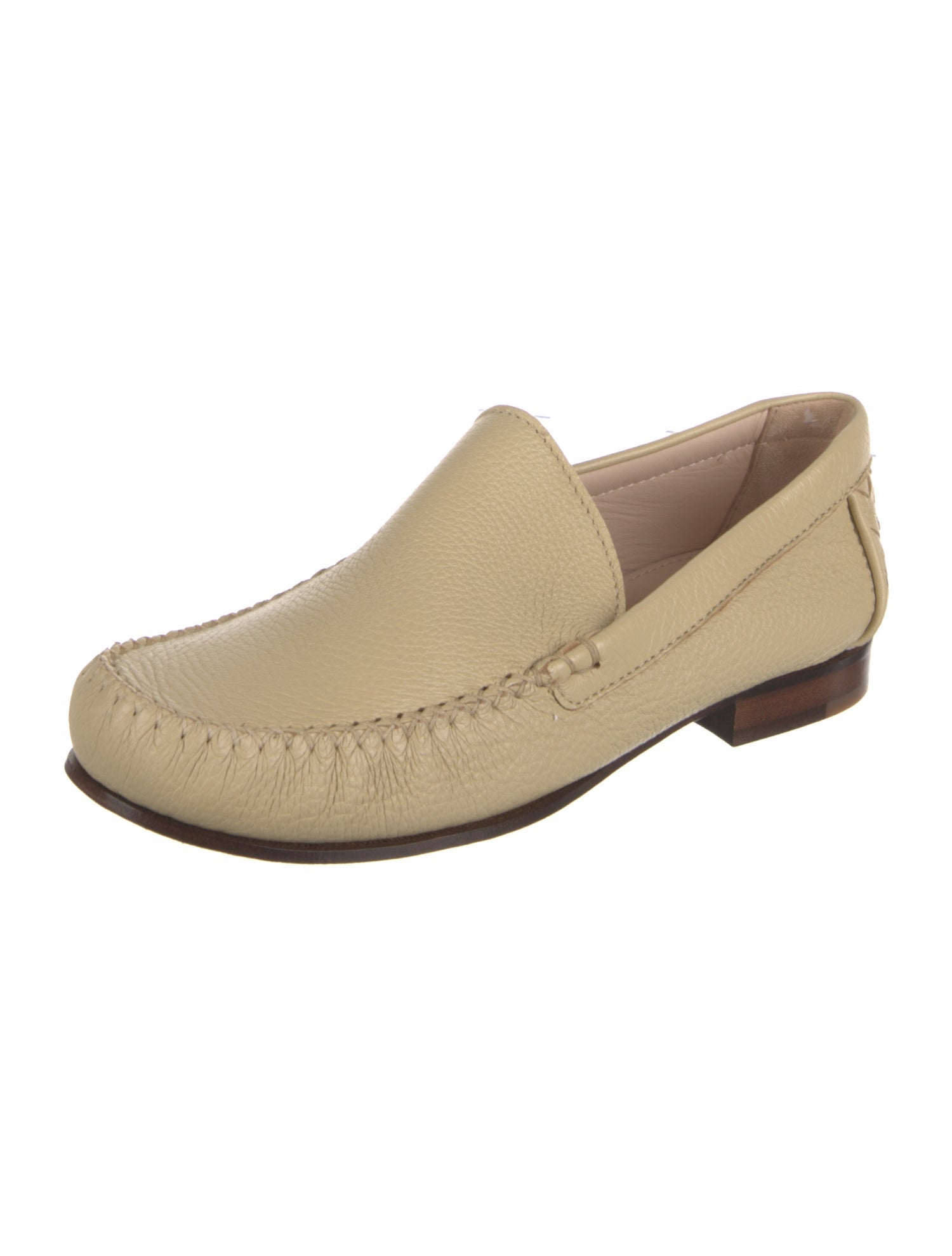 Bottega Veneta Intrecciato Weave Leather Flats