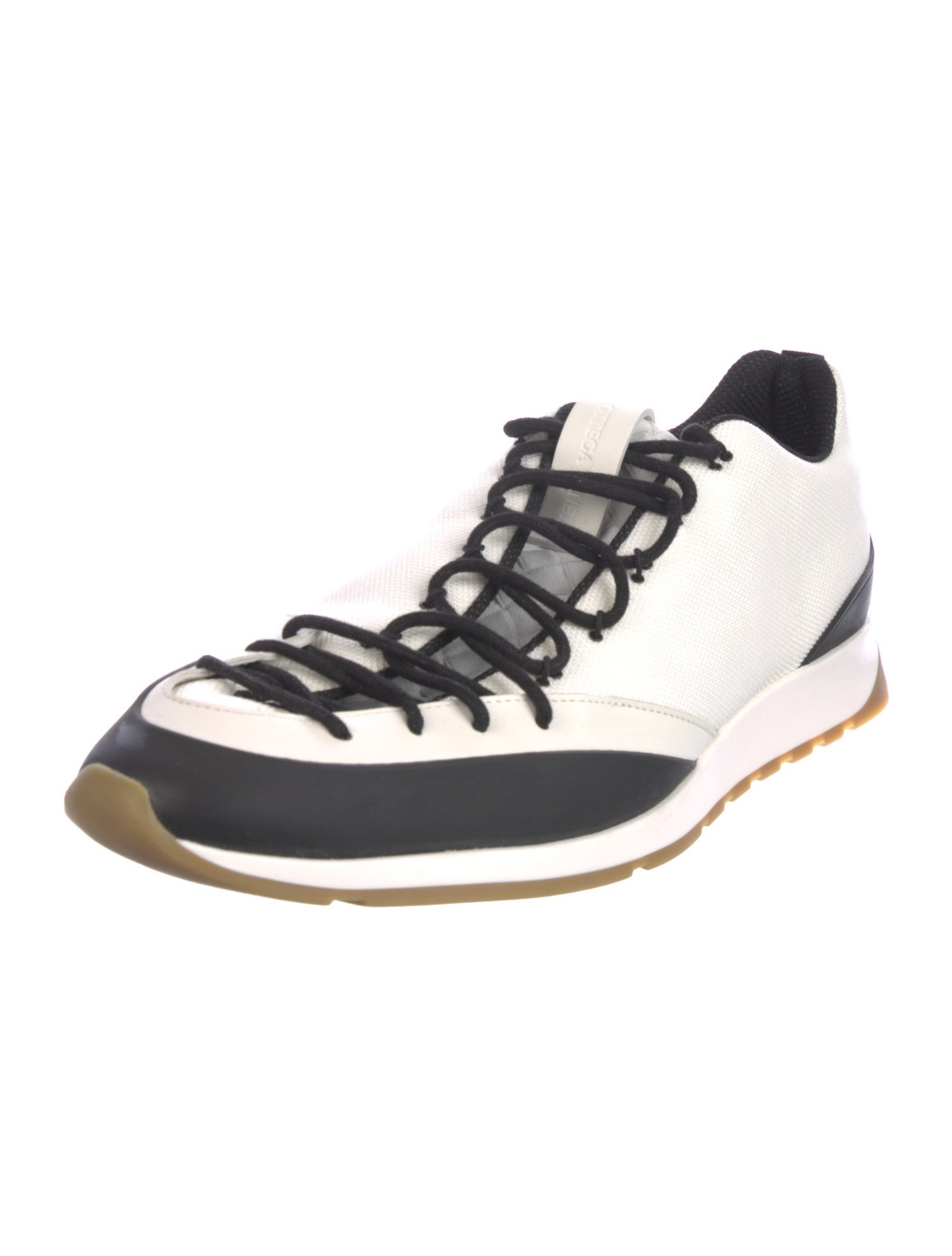 Bottega Veneta Mesh Colorblock Pattern Sneakers