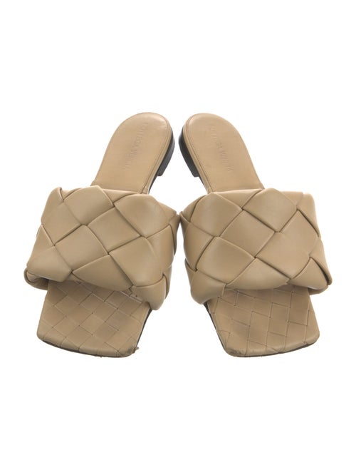 Bottega Veneta Intrecciato Weave Leather Slides