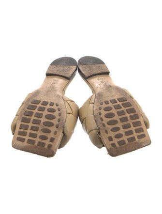 Bottega Veneta Intrecciato Weave Leather Slides