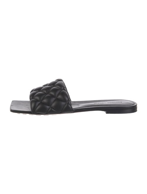 Bottega Veneta Quilted Pattern Leather Slides