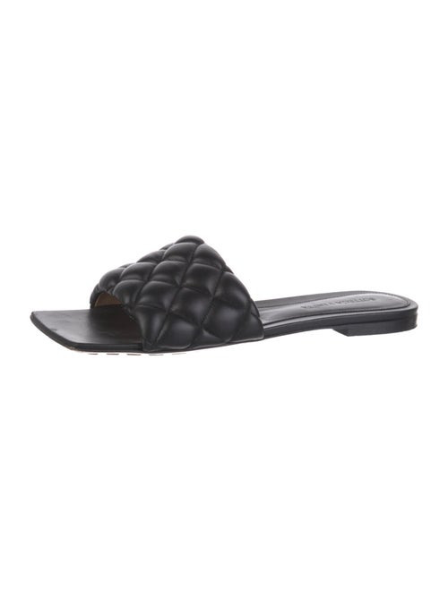 Bottega Veneta Quilted Pattern Leather Slides