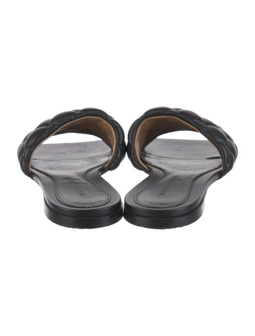 Bottega Veneta Quilted Pattern Leather Slides