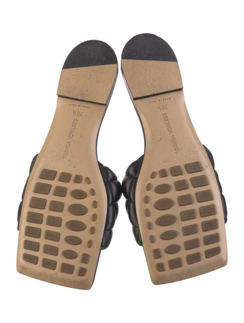 Bottega Veneta Quilted Pattern Leather Slides